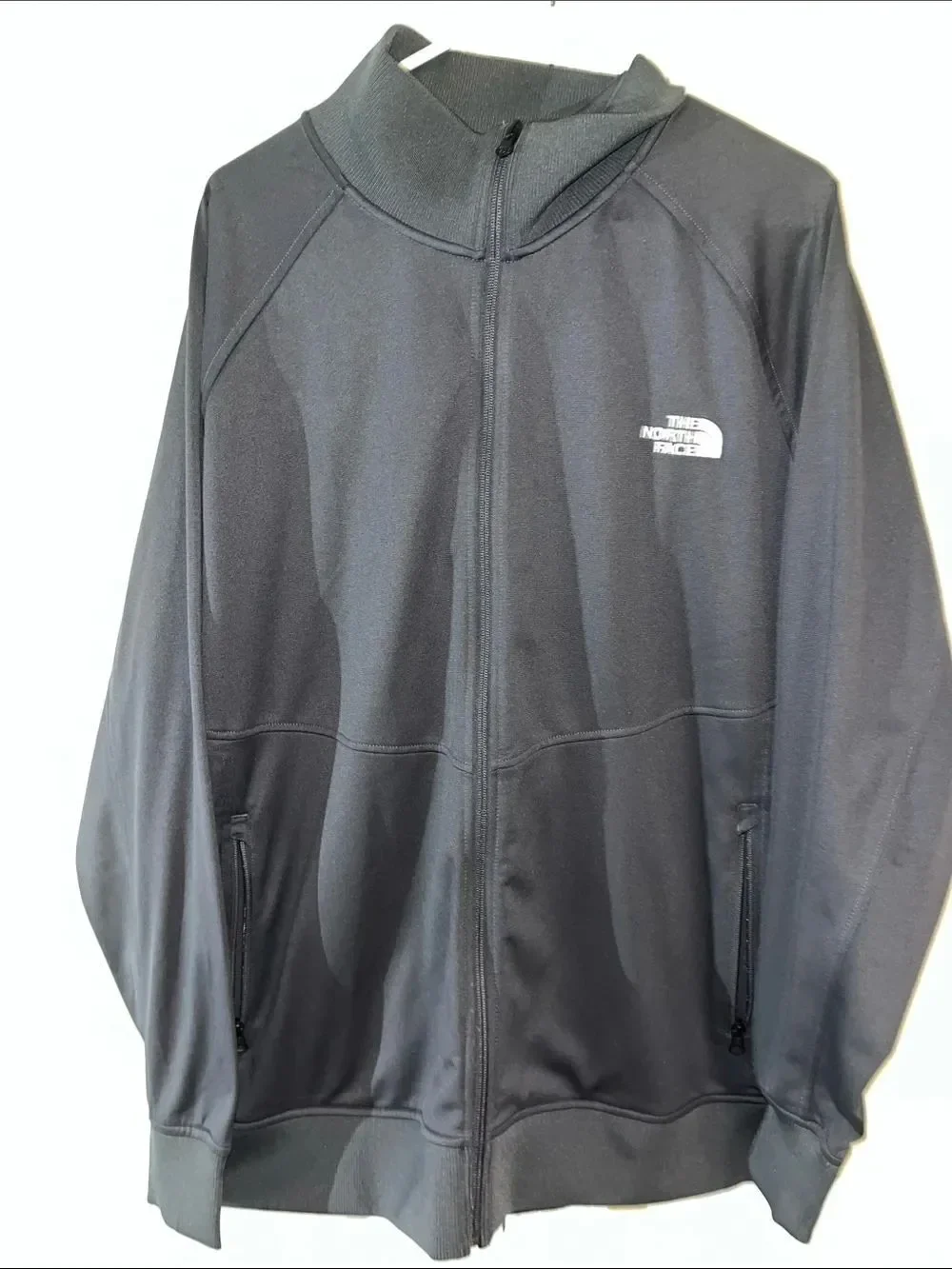 New THE NORTH FACE gray half dome sweatshirt/track full zipper mens jacket XXL